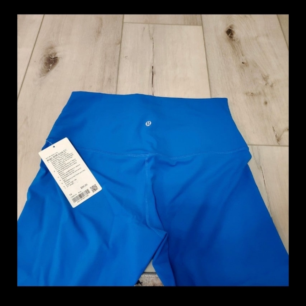 Lululemon Super high rise Align Crop 21"  Leggings Poolside Blue size 14